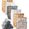 Lot 6 Couches Lavables TE2 + 6 Inserts Bambou Pression - Margot