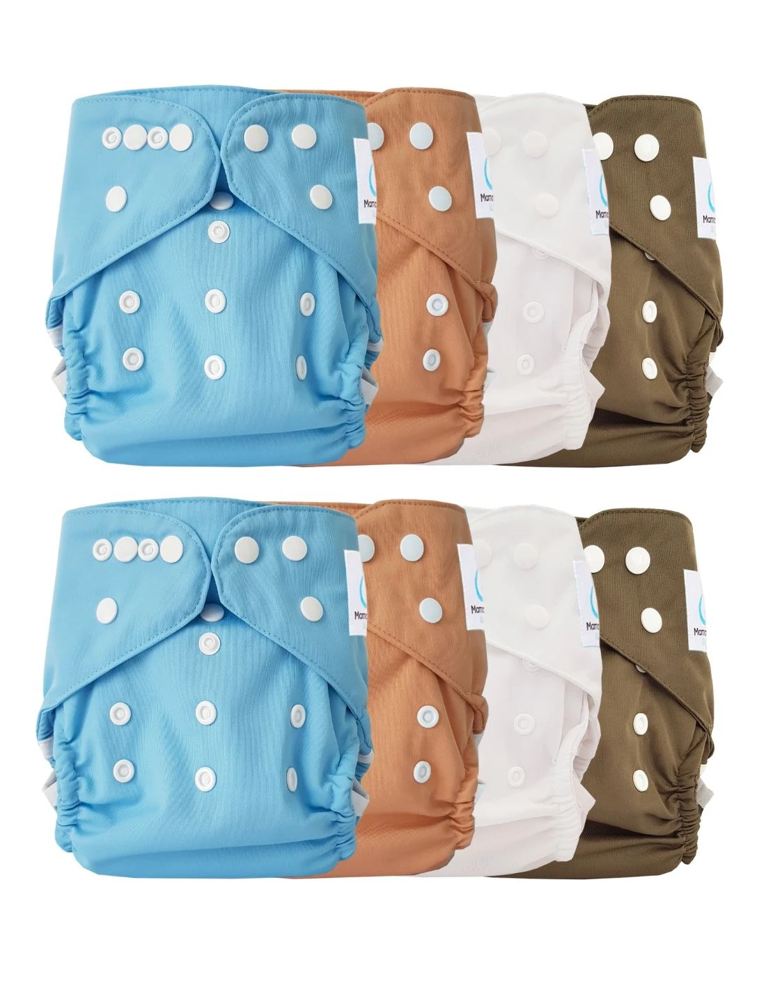 Lot 8 Couches Lavables TE2 Évolutive Sensitive - Blue 1 Lot 8 Couches Lavables TE2 Évolutive Sensitive - Blue