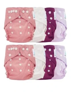 Lot 8 Couches Lavables Tout En Deux TE2 Évolutives Sensitive - Melodie