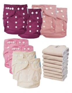 Lot 8 Couches Lavables Tout En Un TE1 évolutives - Sensitive - Charme