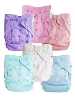 Lot De 6 Couches Lavables TE2 à Doubles Goussets - Twins