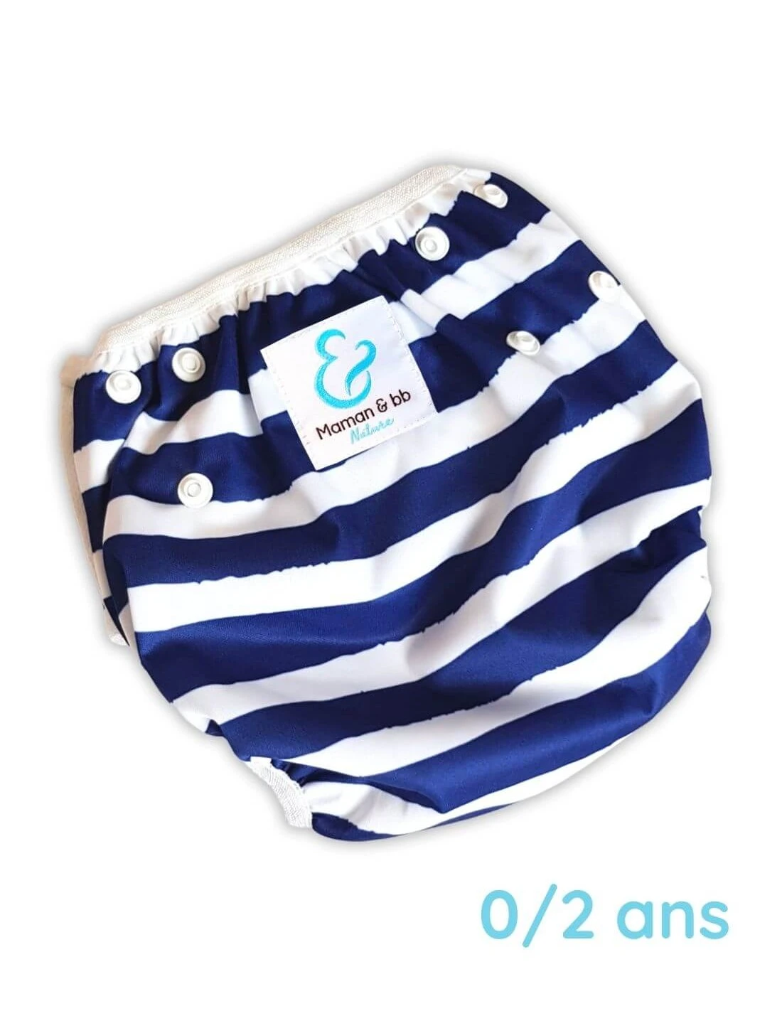 Marinière - Couche Maillot De Bain Bébé - 0/2 Ans 1 Marinière - Couche Maillot De Bain Bébé - 0/2 Ans