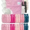 Mega Pack : Lot De 20 Couches Lavables TE1 + 40 Inserts + 400 Voiles + Sac Imperméable - Romance