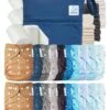 Mega Pack : Lot De 20 Couches Lavables TE2 + 30 Inserts + 400 Voiles + Sac Imperméable - Vintage
