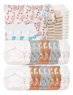 Mega Pack Sensitive : 20 Couches Lavables TE2 + Accessoires - Petite Poire