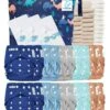 Mega Pack Sensitive : Lot De 20 Couches Lavables TE2 + Inserts + Voiles + Sac - Indigo