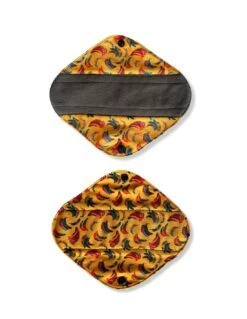 Mini - Serviette Hygiénique Lavable En Bambou Charcoal - Banana Shake