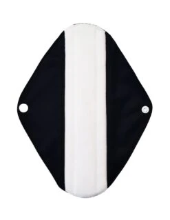 Moyen - Serviettes Hygiéniques Lavables - Sensitive - All Black