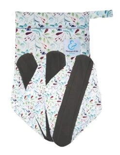 Nature - Lot De 3 Serviettes Hygiéniques Lavables + Pochette - Nuit