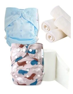 Nautilus - Pack Essai Couches Lavables TE2 + Inserts Et Voiles