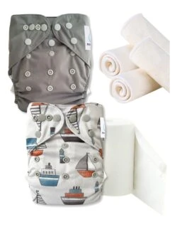 Navires - Pack Essai Couches Lavables TE2 + Inserts Et Voiles