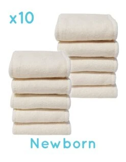Pas Cher Bébé Magasin 8 Newborn - Lot De 10 Inserts Bambou Pour Couches Lavables Newborn Te1