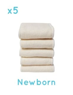 Newborn - Lot De 5 Inserts Bambou Pour Couches Lavables Newborn Te1
