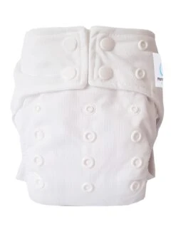 Newborn Sensitive - Couche Lavable Intégrale TE1 à Poche Et Double Goussets - Blanc