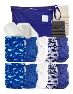 Pack Complet Bambou Couches Lavables TE2 - Wave