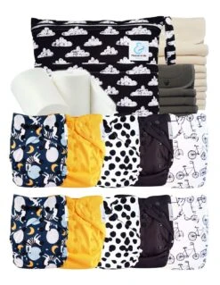 Pack Complet Bambou Couches Lavables TE2 - Galaxie