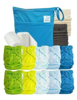 Pack Complet Bambou Couches Lavables TE2 - Islande