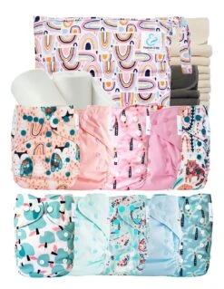 Pack Complet Bambou Couches Lavables TE2 - Precious