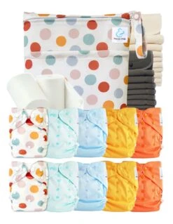 Pack Complet Bambou TE2 - Couches Lavables + Inserts - Joy