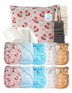 Pack Complet Bambou TE2 - Couches Lavables + Inserts - Balthazar