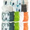 Pack Complet Bambou TE2 - Couches Lavables + Inserts Bambou - Arizona