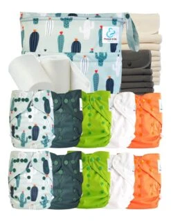 Pack Complet Bambou TE2 - Couches Lavables + Inserts Bambou - Arizona