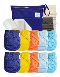 Pack Complet Bambou TE2 - Couches Lavables + Inserts Bambou Et Inserts - Astro