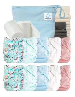Pack Complet Bambou TE2 - Couches Lavables + Inserts Bambou Et Inserts - Fresh Garden