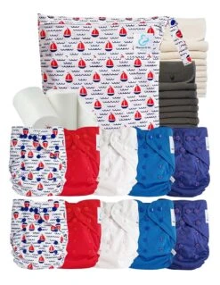 Pack Complet Bambou TE2 - Couches Lavables + Inserts Bambou Et Inserts - Skipper