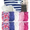 Pack Complet Bambou TE2 - Couches Lavables + Inserts Bambou - Flower Power
