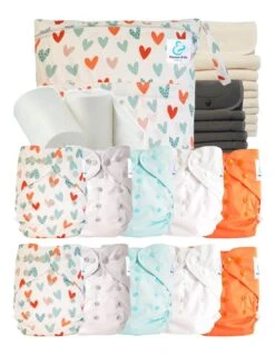 Pack Complet Bambou TE2 - Couches Lavables + Inserts Bambou - Love