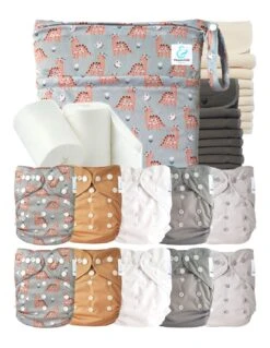 Pack Complet Bambou TE2 - Couches Lavables + Inserts - Margot