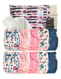 Pack Complet Bambou TE2 - Couches Lavables + Inserts - Samar