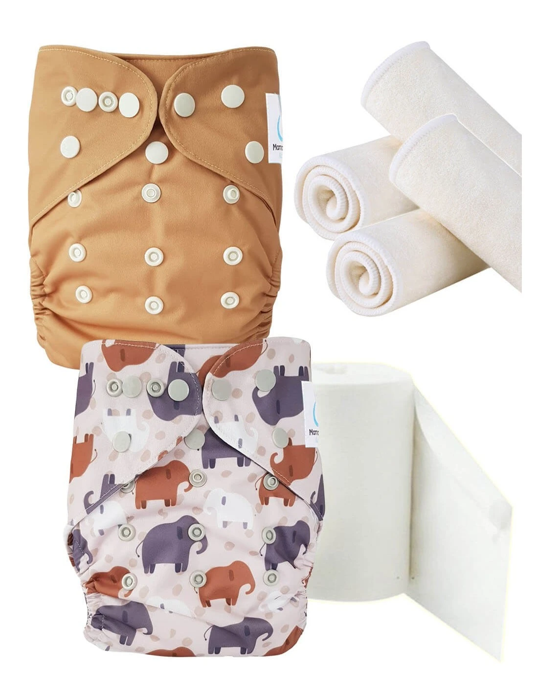 Pack De Démarrage Couches Lavables Insert Et Voiles De Protection - Alphonse L'éléphant 1 Pack De Démarrage Couches Lavables Insert Et Voiles De Protection - Alphonse L'éléphant