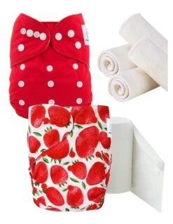 Pack De Démarrage Couches Lavables TE1 - Fraises