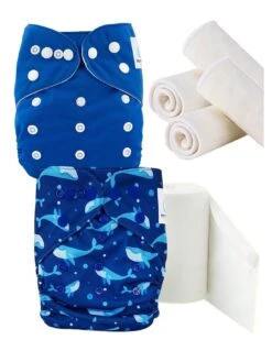 Pack De Démarrage Couches Lavables TE1 - Nino Le Baleineau