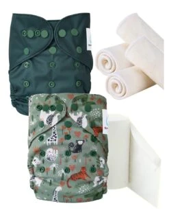 Pack De Démarrage TE1 Couches Lavables - Jungle