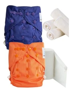 Pack Découverte Couches Lavables TE2 + Insert Et Voiles De Protection - Kit Flash Te2