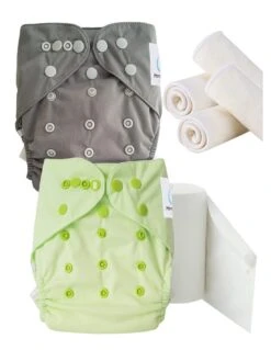 Pack Découverte Couches Lavables TE2 + Insert Et Voiles De Protection - Kit Genius Te2