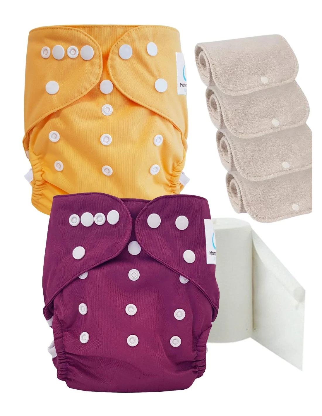 Pack Découverte Sensitive : Couches Lavables TE2 + Inserts En Coton + Voiles - Framboise 1 Pack Découverte Sensitive : Couches Lavables TE2 + Inserts En Coton + Voiles - Framboise