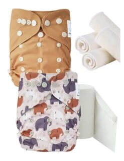 Pack Essai Couches Lavables TE2 + Insert Et Voiles De Protection - Alphonse