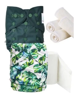 Pack Essai Couches Lavables TE2 + Insert Et Voiles De Protection - Bali