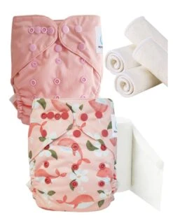 Pack Essai Couches Lavables TE2 + Insert Et Voiles De Protection - Maiwenn