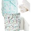 Pack Essai Couches Lavables TE2 + Insert Et Voiles De Protection - Nature