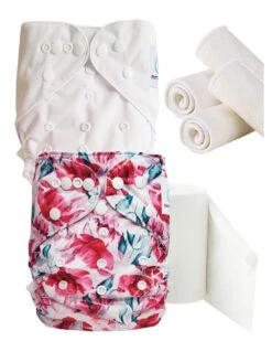 Pack Essai Couches Lavables TE2 + Insert Et Voiles De Protection - Romance