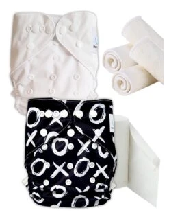 Pack Essai Couches Lavables TE2 + Insert Et Voiles De Protection - Xoxo
