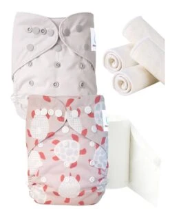 Pack Essai Couches Lavables TE2 + Insert Et Voiles - Turtle
