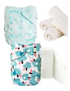 Pack Essai Couches Lavables TE2 + Inserts Et Voiles - Apples