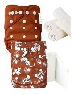 Pack Essai Couches Lavables TE2 + Inserts Et Voiles - Titou Le Chachou