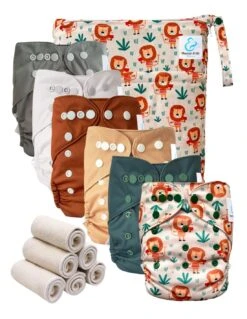 Pack Essentiel Bambou TE2 - 6 Couches Lavables Et Insert - Aaron